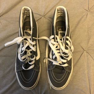 Gray high top vans